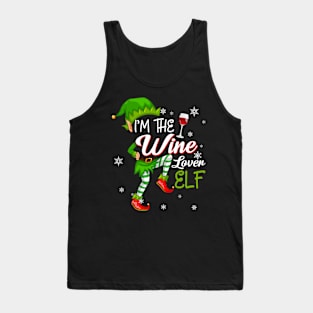 I'm The Wine Lover Elf Matching Family Christmas Tank Top